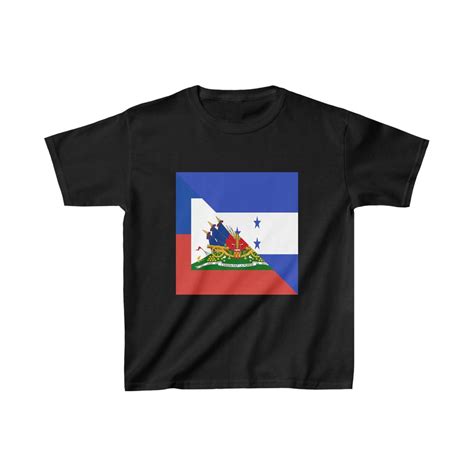 Kids Haitian Honduran Half Haiti Honduras Flag T Shirt Etsy
