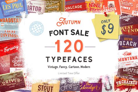 Last Chance 120 Unique Premium Typefaces 31 Font Families Only