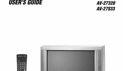 JVC AV 20D303 User Manual COLOR TV Manuals And Guides L0209110