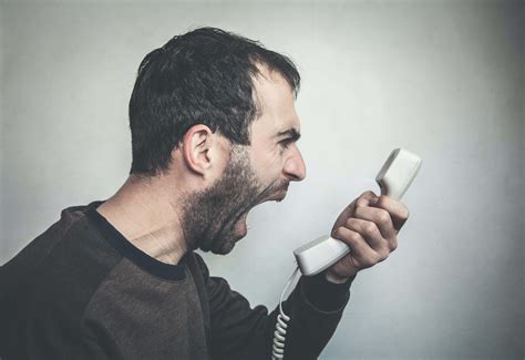 Angry Man Shouting On Phone Miradorus