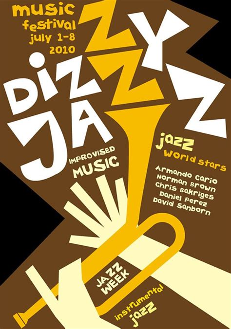Dizzy Jazz Music Festival 2010 Olya Konstantinovskaya Jazz Poster