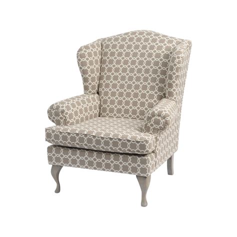 Wingback Chair Grey Armchair Swanky Interiors