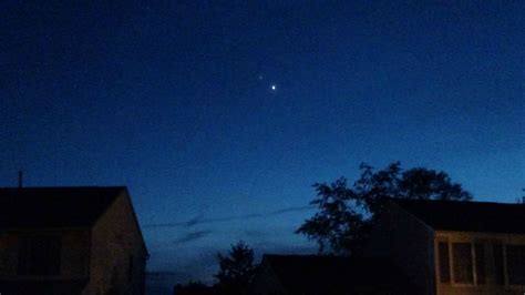 The Only Two Visible Objects In My Dusk Sky What Are They Ohio Usa