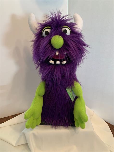 Deluxe Monster Puppet Monster Puppet Purple Monster Etsy Monster