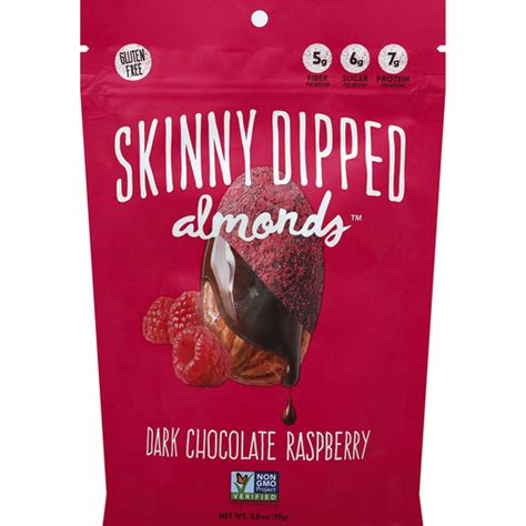 Skinny Dipped Almonds Dark Chocolate Raspberry Packaged Candy Foodtown