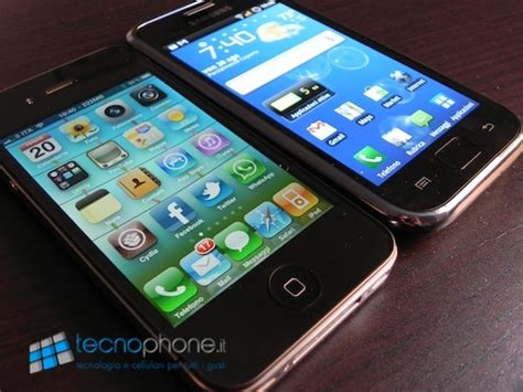 Apple Iphone 4 Vs Samsung Galaxy S Video Confronto Tecnophoneit