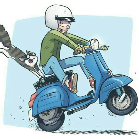 Pin oleh Andreas Neukirchner di Vespa | Kartun, Gambar karakter, Sketsa