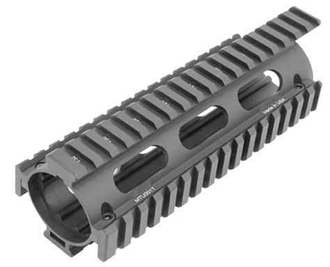 UTG Pro MTU001T Pro Quad Rail Carbine With Extension AR 15 Black
