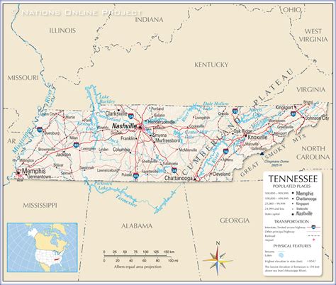 Maps Map Tennessee