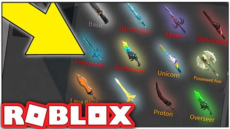 I Have Every Knife In Roblox Assassin Youtube