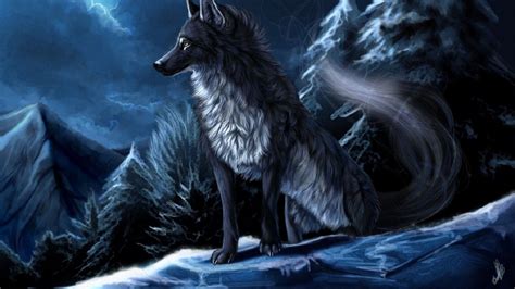 Dark Wolf Anime Wallpapers Wallpaper Cave