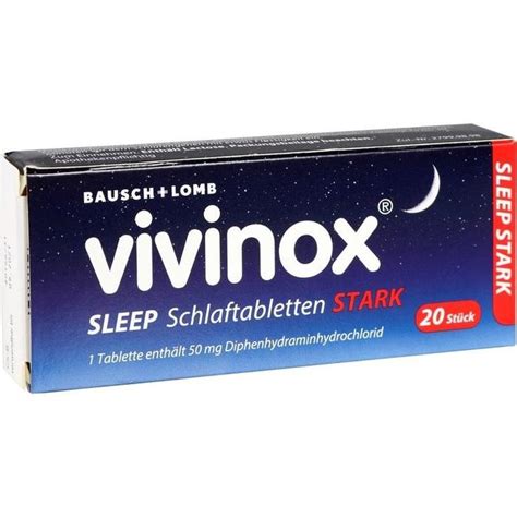 This antagonizes the effects of histamine on ha receptors, which leads to a reduction in negative symptoms caused by the binding of the histamine ha receptor. Vivinox Sleep Schlaftabletten Stark 20 ST Dr. Gerhard Mann ...