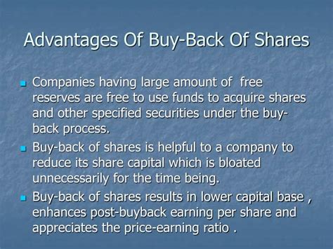 Ppt Buy Back Of Shares Powerpoint Presentation Id7066958