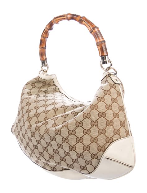 Gucci Gg Peggy Bamboo Hobo Handbags Guc275737 The Realreal