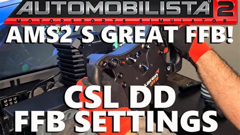Automobilista 2 CSL DD FFB Settings 8NM My Fanatec Panel And In Game
