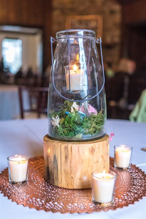 Affordable Diy Woodland Lantern Wedding Centerpiece Diy Woodland