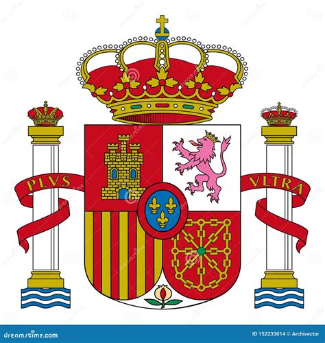 Coat Of Arms Spain Stock Vector Illustration Of Colorful 152233014