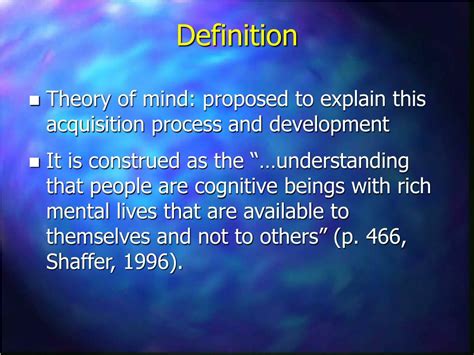 Ppt Theory Of Mind Powerpoint Presentation Free Download Id436917