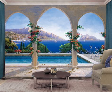 Arch De Sorrento Wall Mural Full Size Large Wall Murals The Mural Store