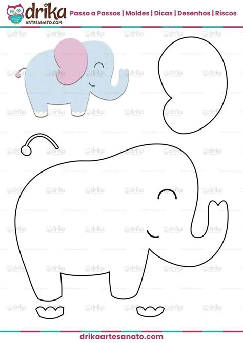 Você Está Procurando Molde De Elefante Em Eva Para Imprimir Quer