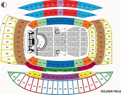 Capacity, coordinates, address and official site of ﻿ soldier field is an american football stadium located in the near south side of chicago, illinois. Soldier Field, Chicago IL | Seating Chart View