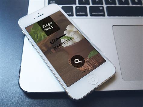 It's designed to be easy to set up: FINGER FOOD - Food always at hand - app concept on Behance