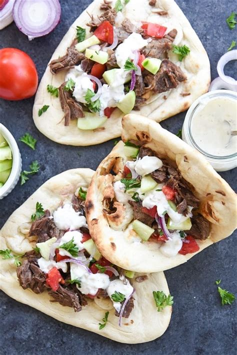 Beef Gyro Leigh Anne Wilkes Instant Pot Or Slow Cooker Gyro Recipe