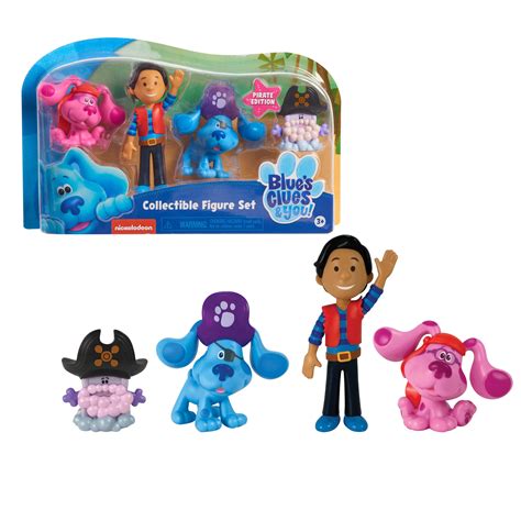 Blues Clues And You Collectible 4 Piece Pirate Figure Set Josh Blue