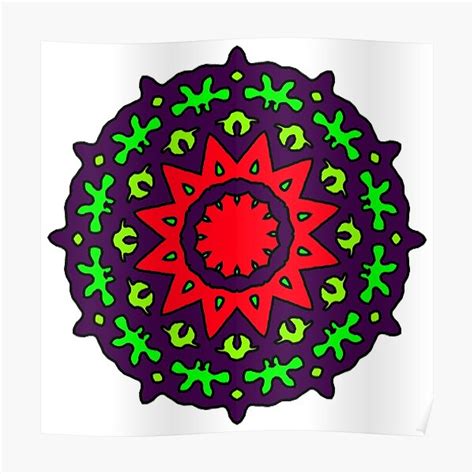 Monster Snowflake Poster By Lilrinnieb Redbubble