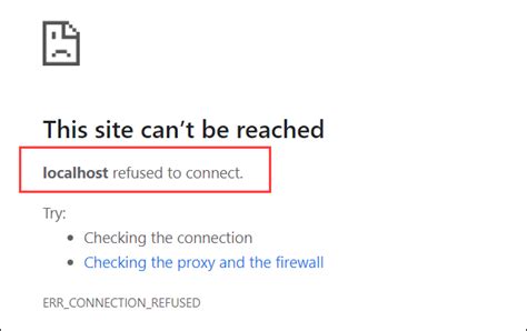 The Troubleshooting Guide Resolving Localhost Refused To Connect Error