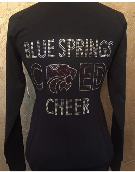 Blue Springs Coed Cheer Jackets Crystallized Couture Custom Dance