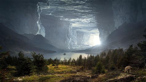 Mystical Cave 1920x1080 Fantasy Landscape Landscape Landscape