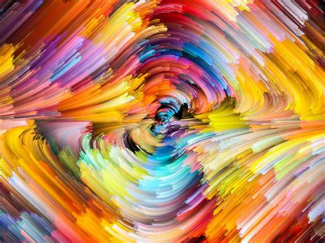 Hd Wallpaper Colors Colorful Abstract Rainbow Splash Painting
