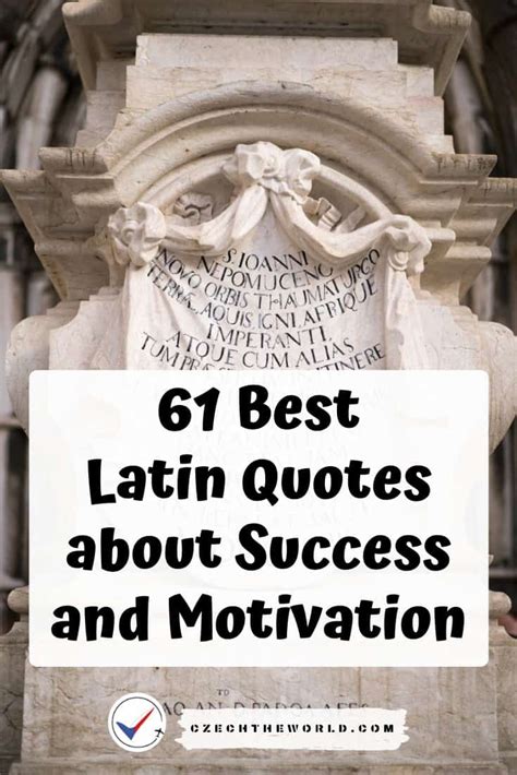 61 Best Latin Quotes About Success And Motivation 2024