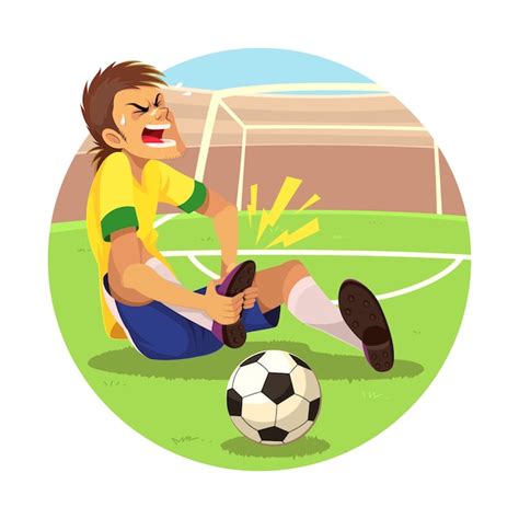 Premium Vector Injured Soccer Player