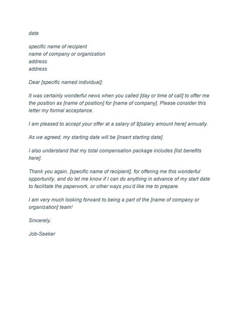 A letter of credit is a contractual payment undertaking issued by a financial institution on behalf of a buyer of goods for the benefit of a seller, covering the amount specified in the credit, payment of which is conditional on the seller fulfilling the credit's documentary requirements within a specific timeframe. Acceptance of Offer Letter - How to Reply with Questions ...