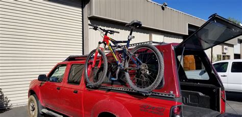 Camper Shell Side Mount Bike Racks Utilizing Unistrut Truck Bike Rack