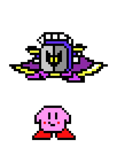Kirby And Meta Knight Pixel Art Maker