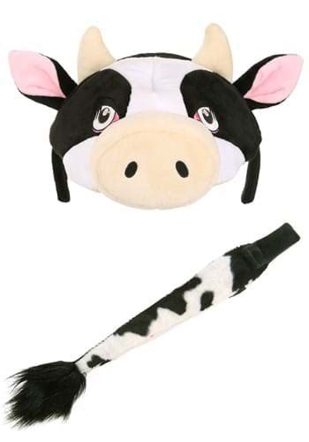 cow soft headband and tail accessory kit