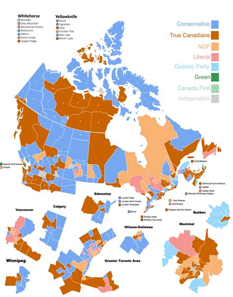 Results Of The 2021 Canadian Federal Election In An Alternate History