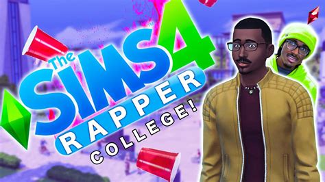 How I Became A Famous Rapper In The Sims 4 Ep 3 College Youtube