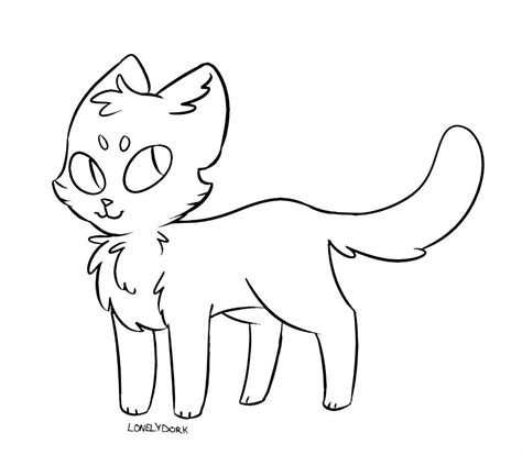 Cat Base Drawing - Food Ideas
