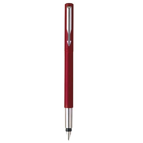 Parker Vector Fountain Pen Red Fine Nib Made In France No Box Or Bli