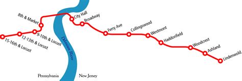 Patco Speedline Philadelphia Metro Maps Lines Routes Schedules
