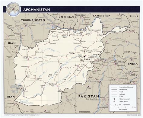 Fileafghanistan Political Map 2008 The Work Of God