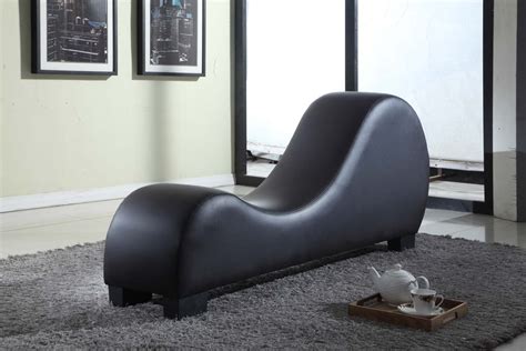 Us Pride Furniture Faux Leather Yoga Stretch Relaxation Chaise