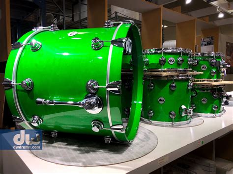 Green With Envy This Kit Pops Dwdrums Drums Dw Drums Drums Studio
