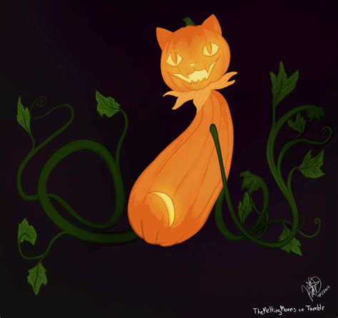 Pumpkin Cat Illustration  Find On Er