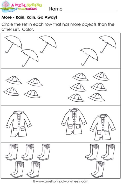 More and Less Worksheets - Compare Numbers / Compare Sets | MATH | Pinterest | Worksheets ...