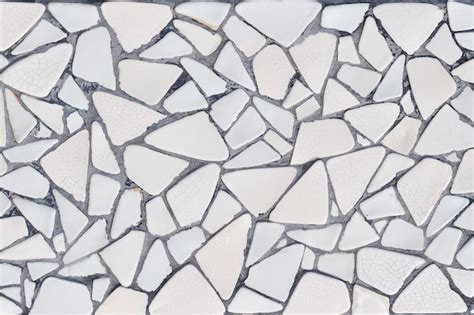 Premium Photo Broken Tiles Mosaic Seamless Pattern